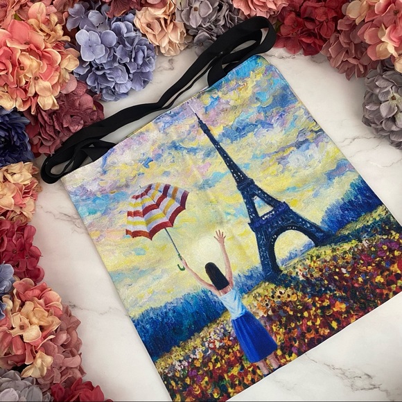 Eco-Friendly Eiffel Tower Paris Folding Tote Bag - Picture 10 of 16